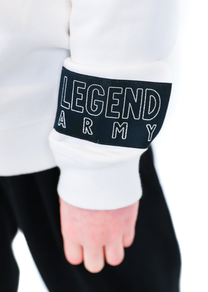 True Legend Crew Jumper NN LEGENDS Logo Crew White (Top ONLY)